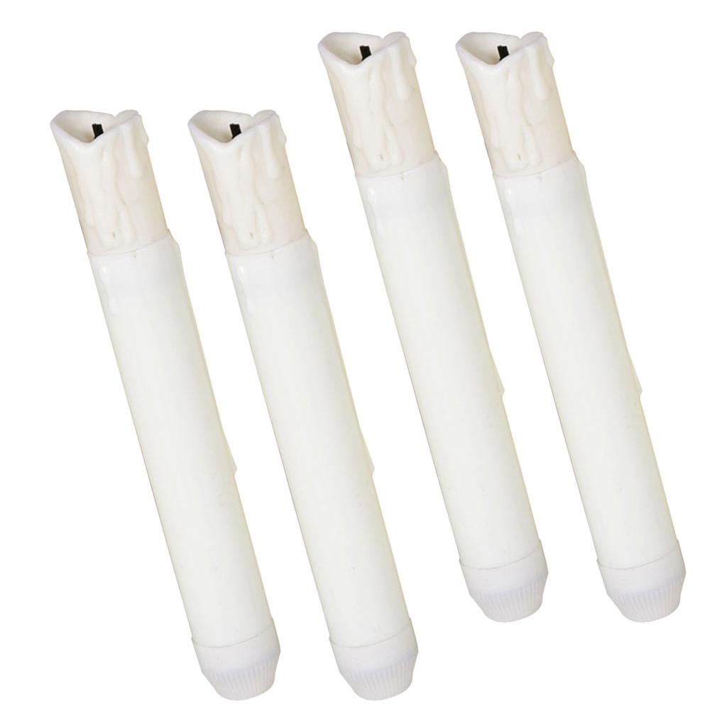 4 Piece 155mm Tall Electric LED Candle Flameless Candle for Party Decor B