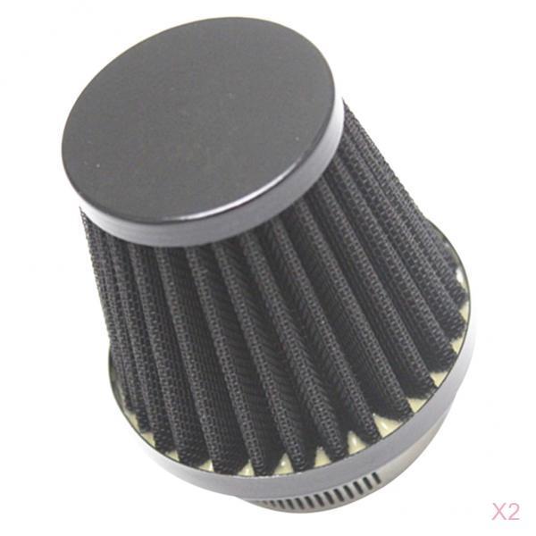 2Pcs 54mm Cone Air Intake Filter Cleaner Universal Motorcycle Dirt Bike ATV