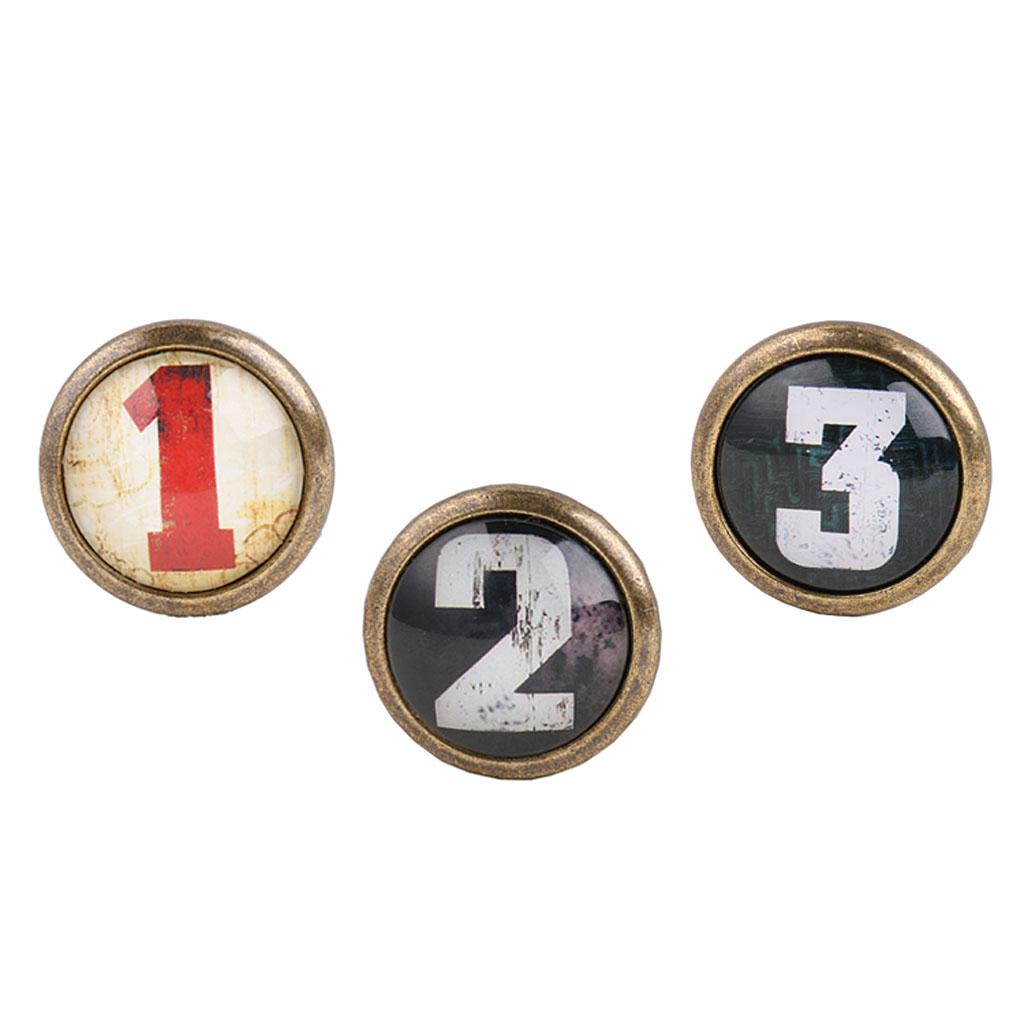 3Pcs Vintage Cabinet Door Drawer Bin Dresser Handle Pull Knob Hardware #1
