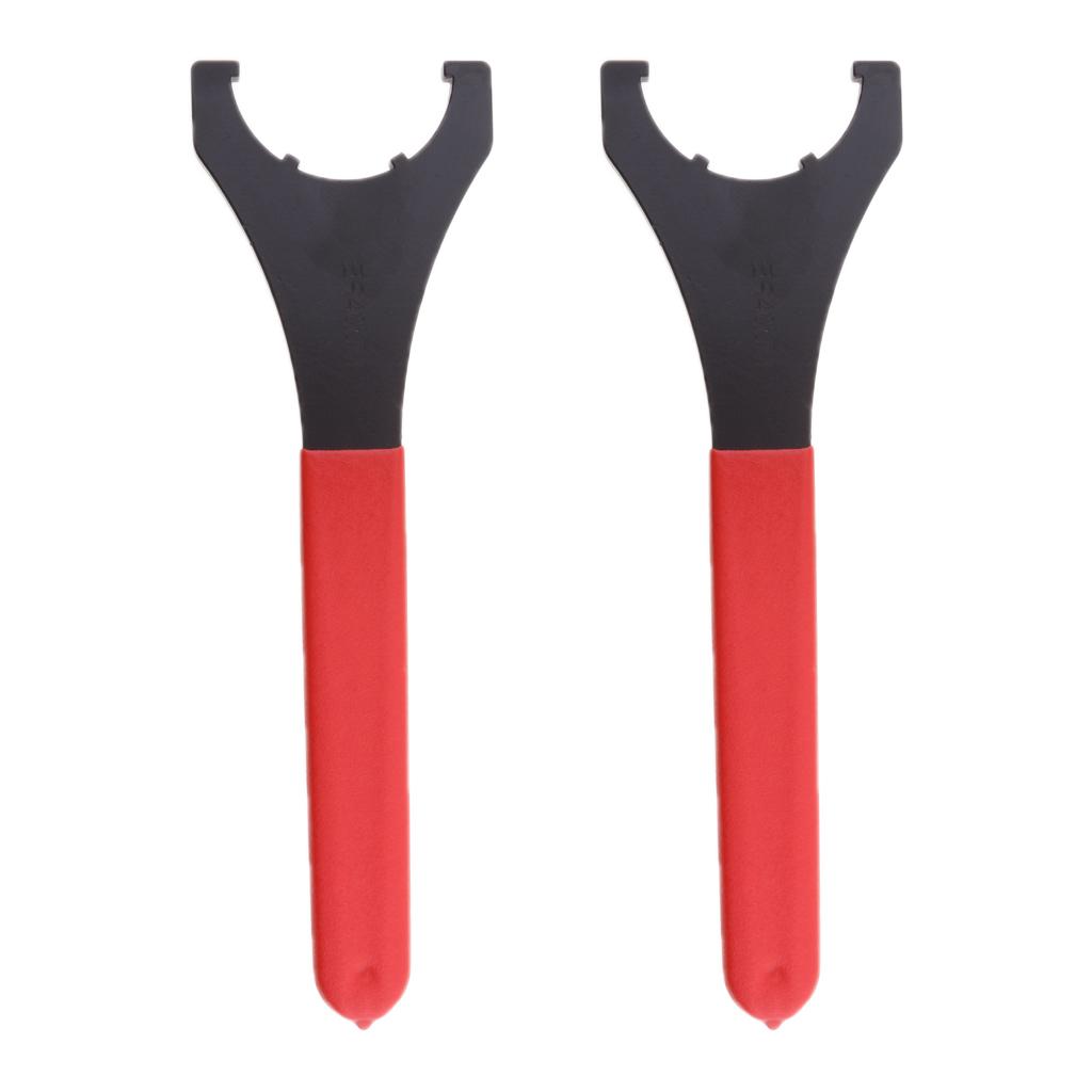 2 Pieces ER40UM Collet Chuck Spanner Wrench Spring Clamping Nut CNC Holder
