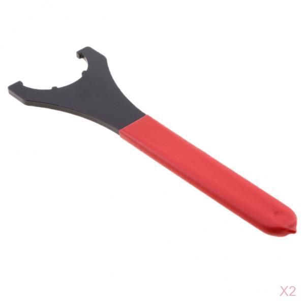 2 Pieces ER40UM Collet Chuck Spanner Wrench Spring Clamping Nut CNC Holder