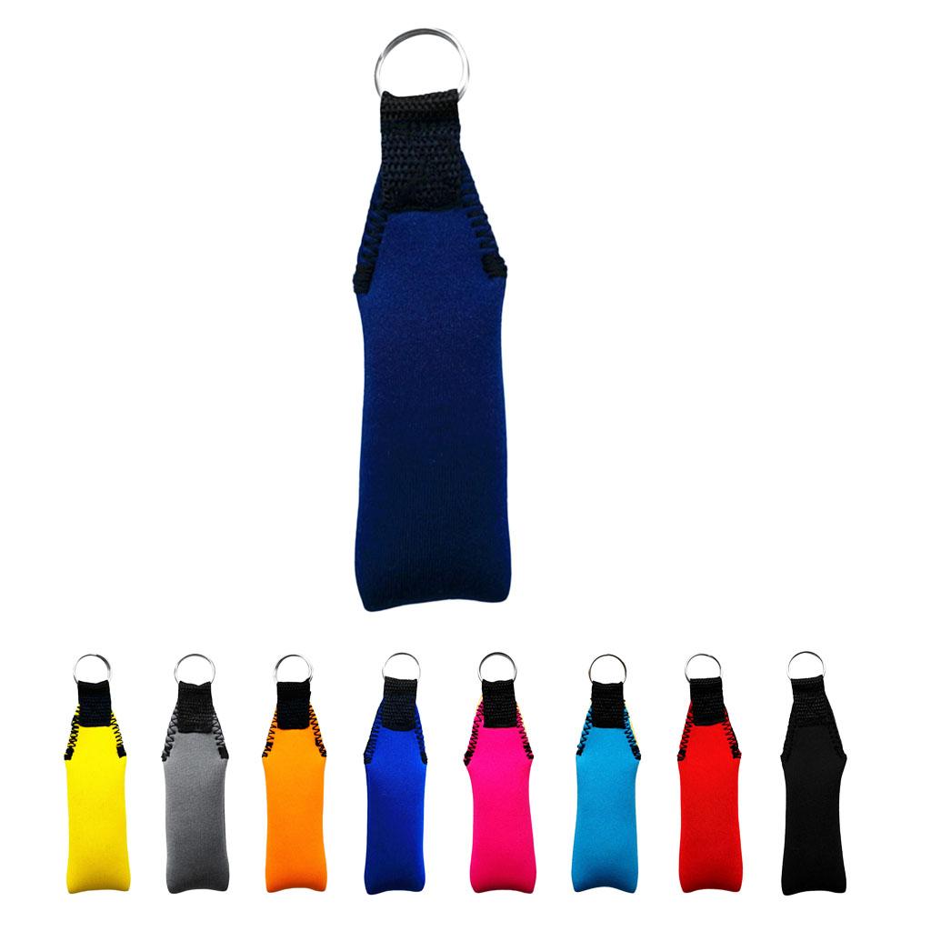 9 Pieces Rectangle Neoprene Floating Keyring for Boating Yachting Sailing
