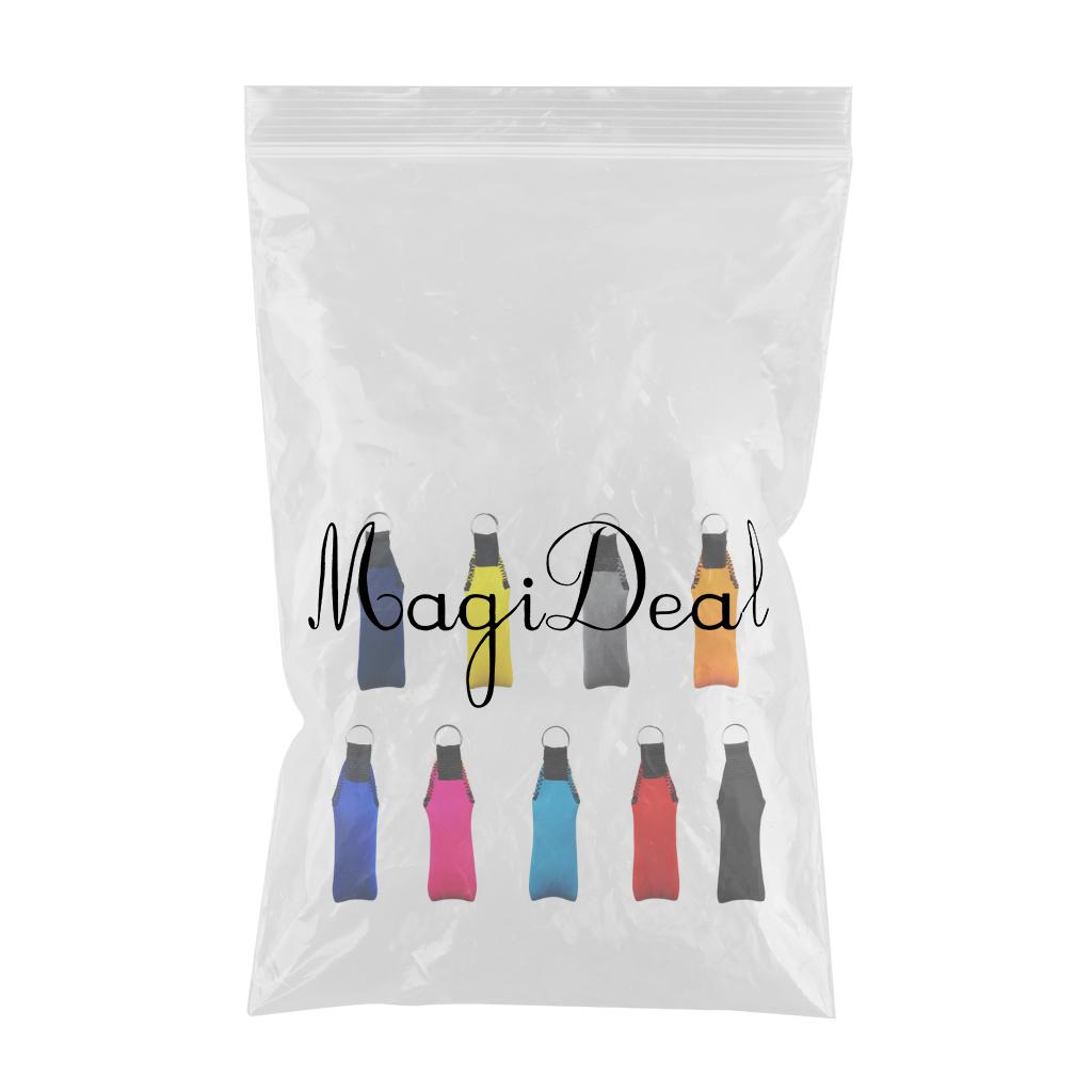 9 Pieces Rectangle Neoprene Floating Keyring for Boating Yachting Sailing