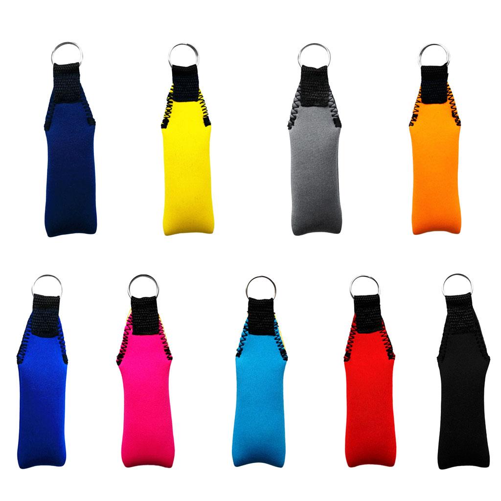9 Pieces Rectangle Neoprene Floating Keyring for Boating Yachting Sailing