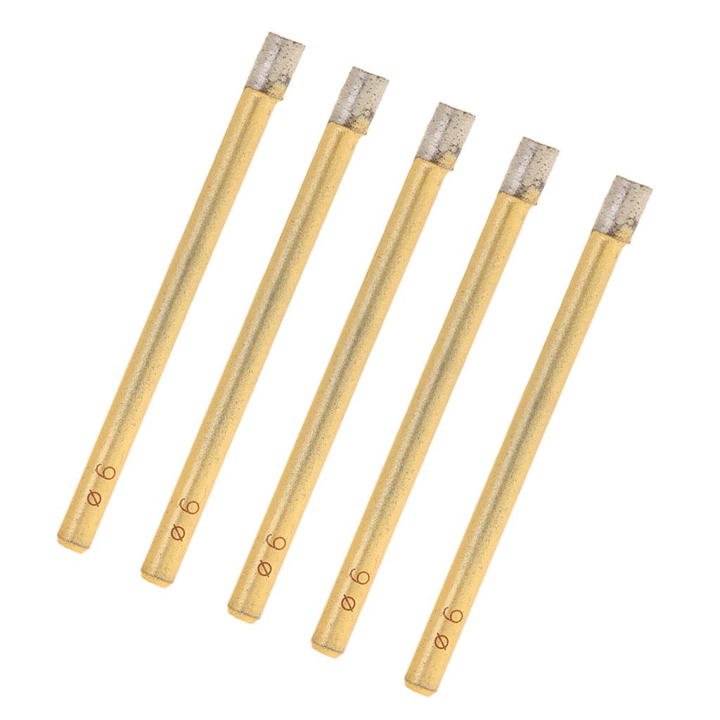 5x Diamond Holesaw Tile Ceramic Glass Slate Porcelain Marble Drill Bits 6mm