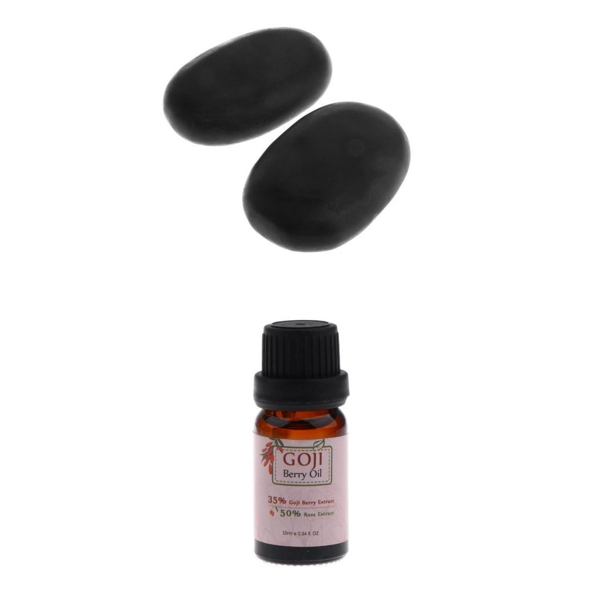 10ml Natural Moisturizing Essential Oil Rose Aromatherapy with Massage Stone