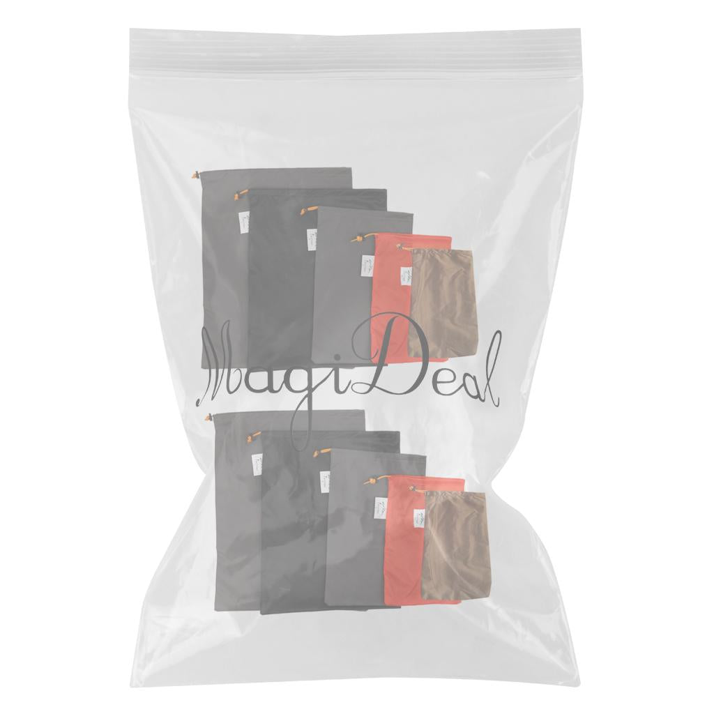 10 Pieces Travel Luggage Organizer Drawstring Clothes Shoes Stuff Sack Set