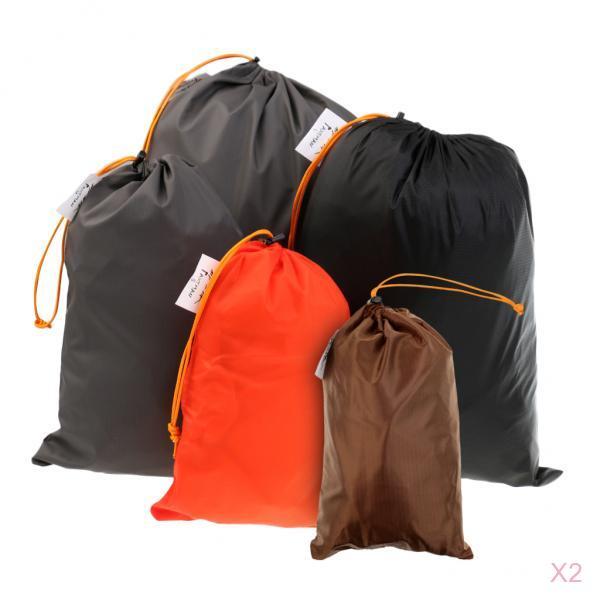 10 Pieces Travel Luggage Organizer Drawstring Clothes Shoes Stuff Sack Set