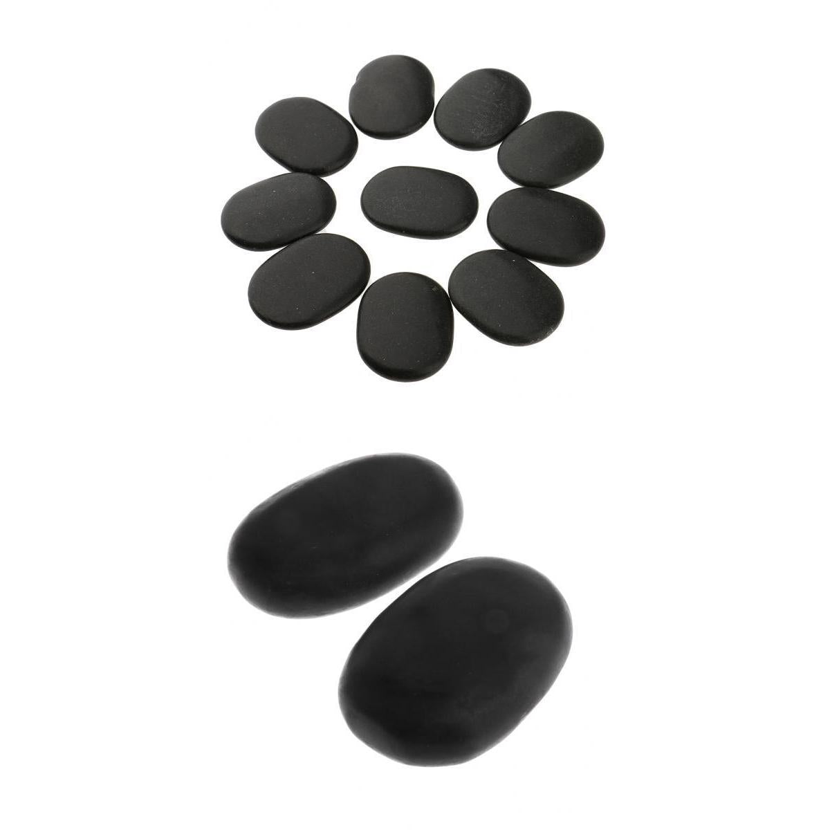 12 Pieces Hot Spa Rock Basalt Stones Massage Natural Volcano Stone Set
