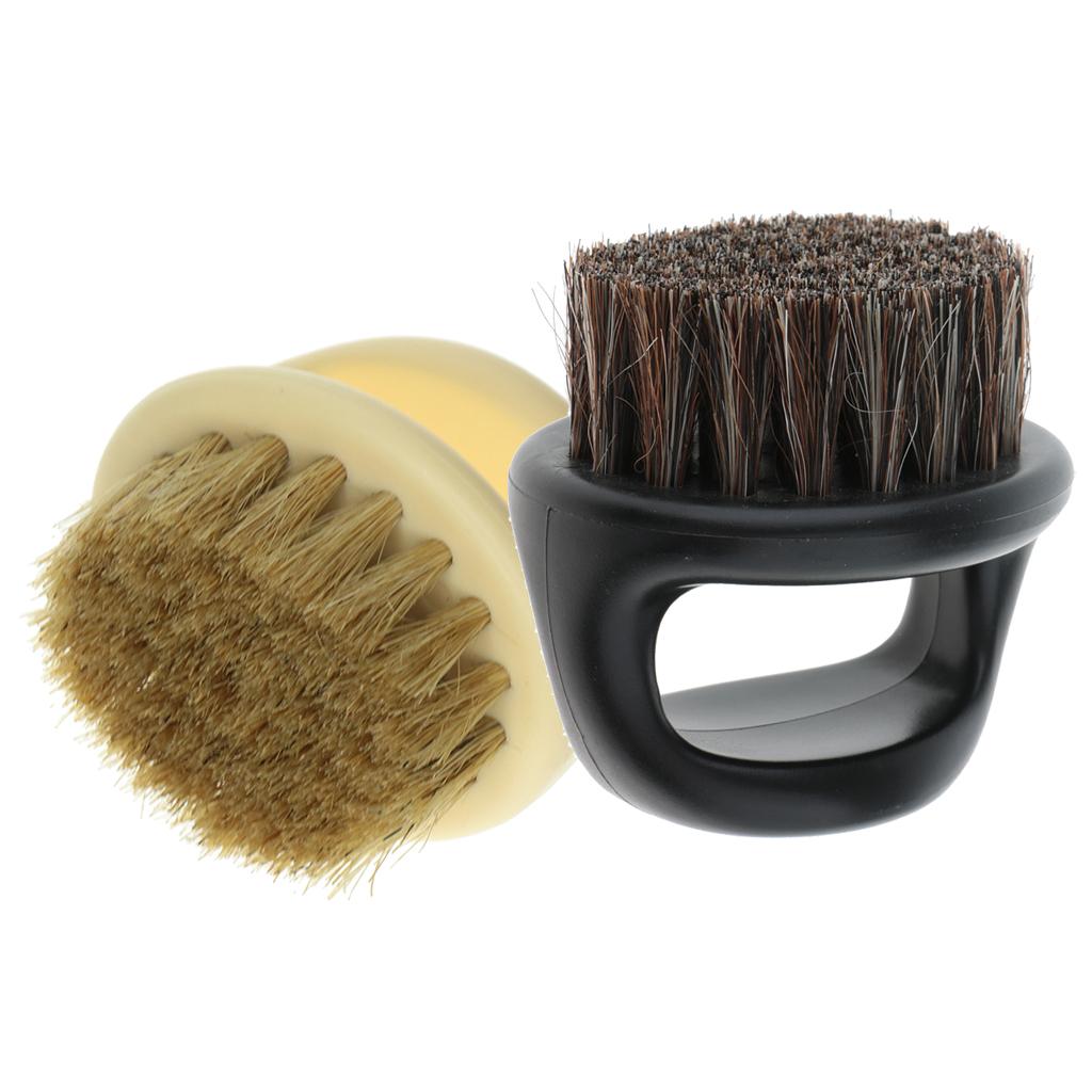 2 Pieces Professional Salon Men Barber Beard Mustache Bristle Shaving Brush