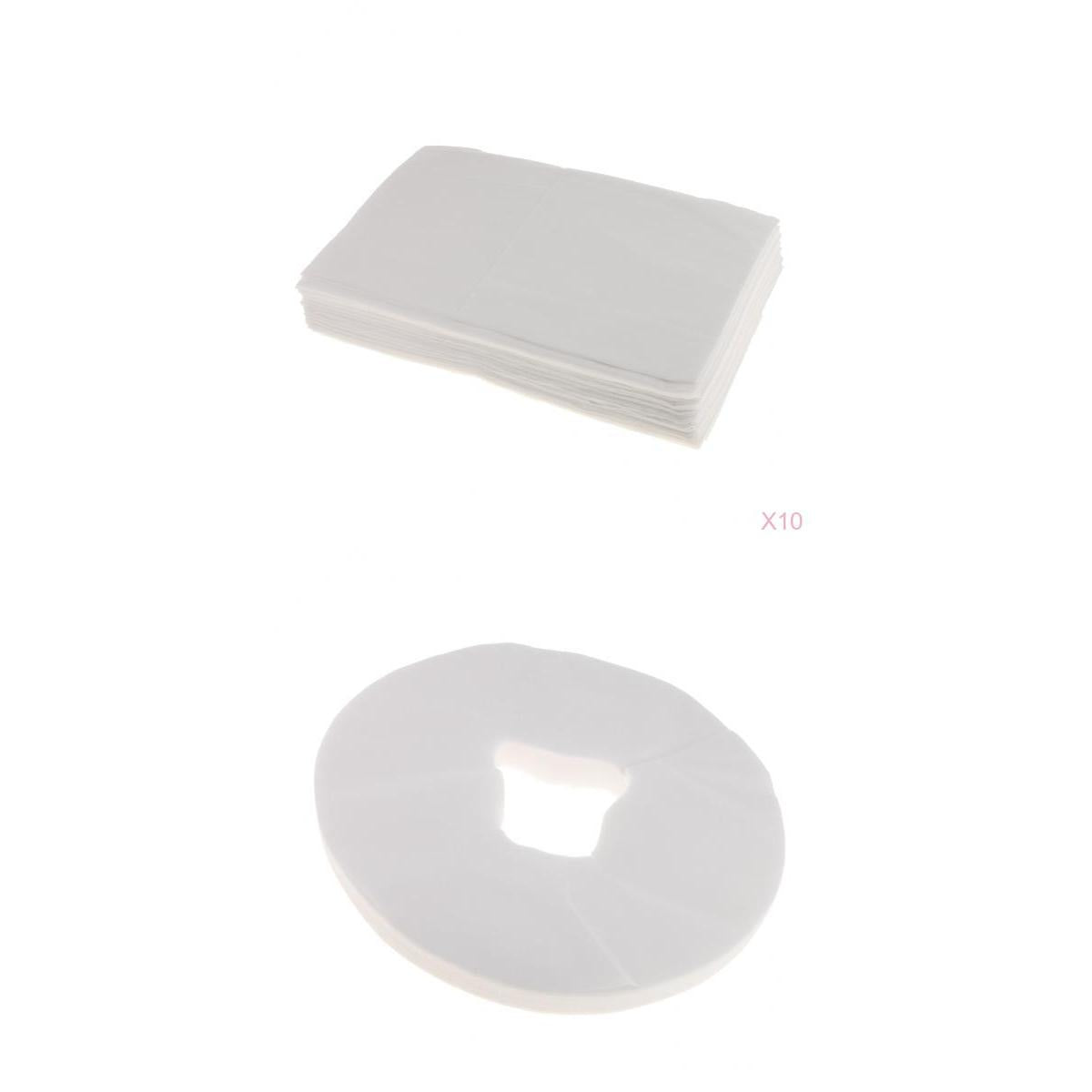 100pcs Disposable Face Cradle Cushion Covers + 100pcs Massage Bed Sheets