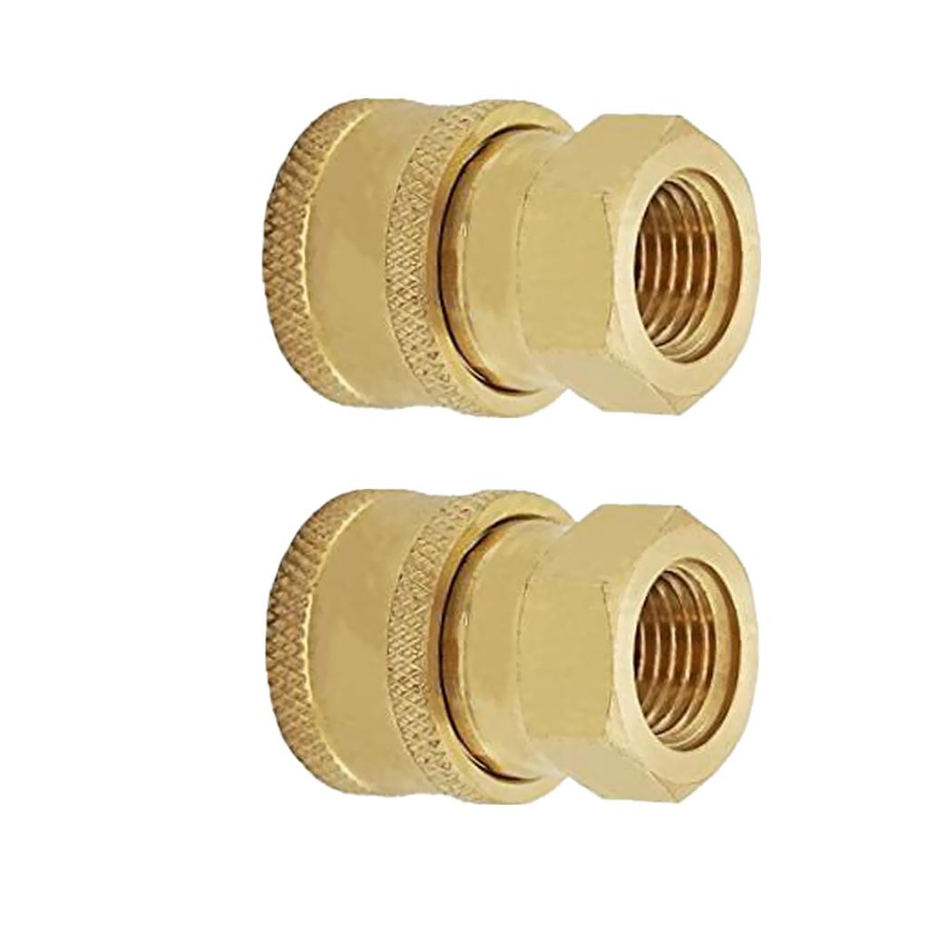 2 Pieces Pressure Washer Quick Release Socket 15mm to 3/8 Female Connector