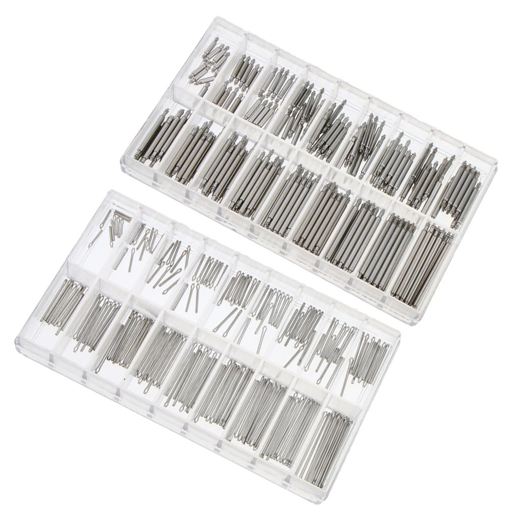 360 Pieces Bulk Professional Stainless Steel Watch Spring Bar Strap Pins