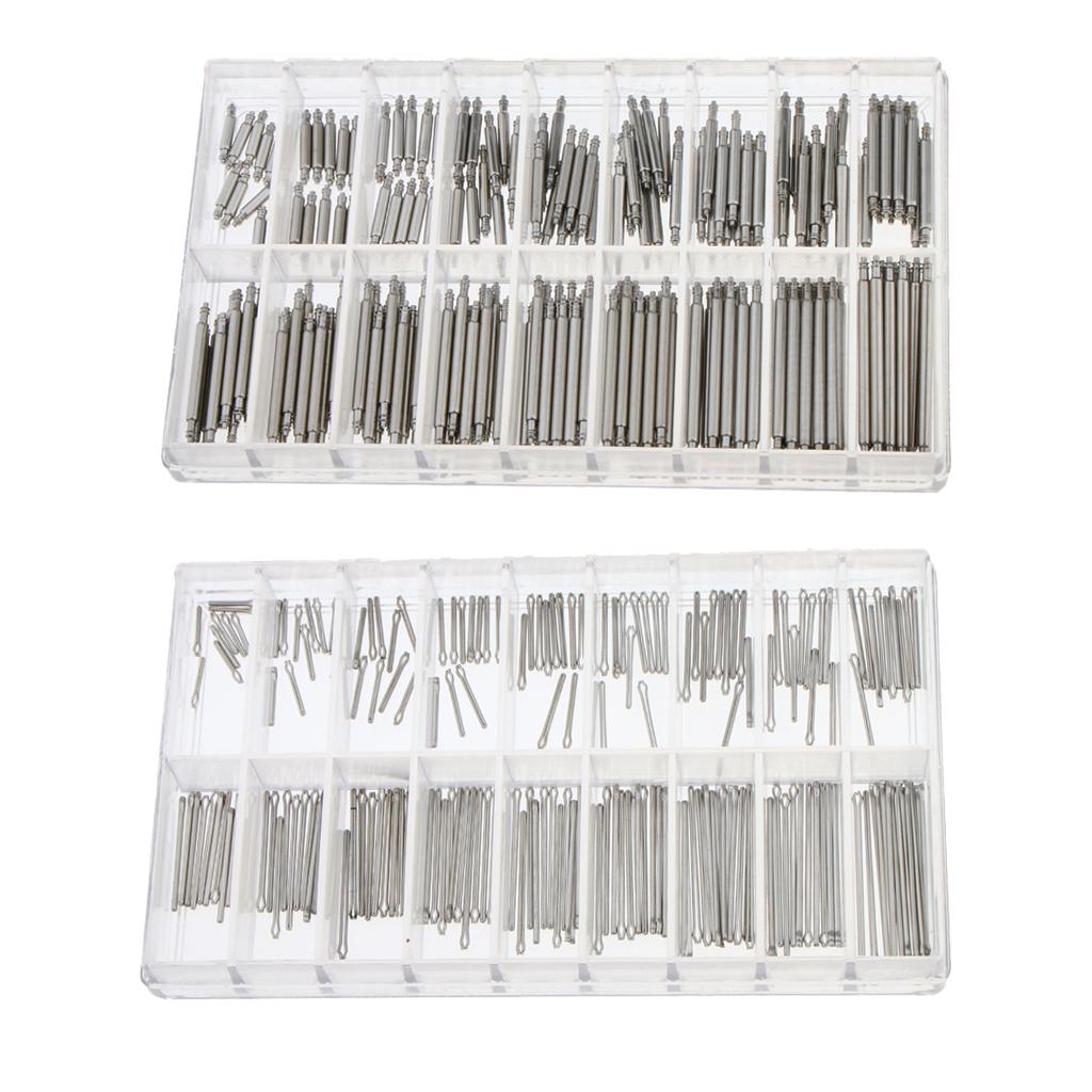 360 Pieces Bulk Professional Stainless Steel Watch Spring Bar Strap Pins