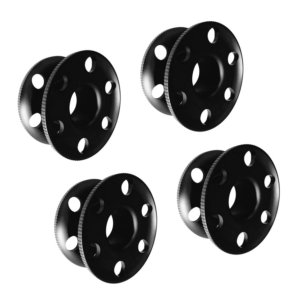 4 Pieces Aluminum Scuba Diving Finger Spool Dive Reel Empty Guide Line Spool