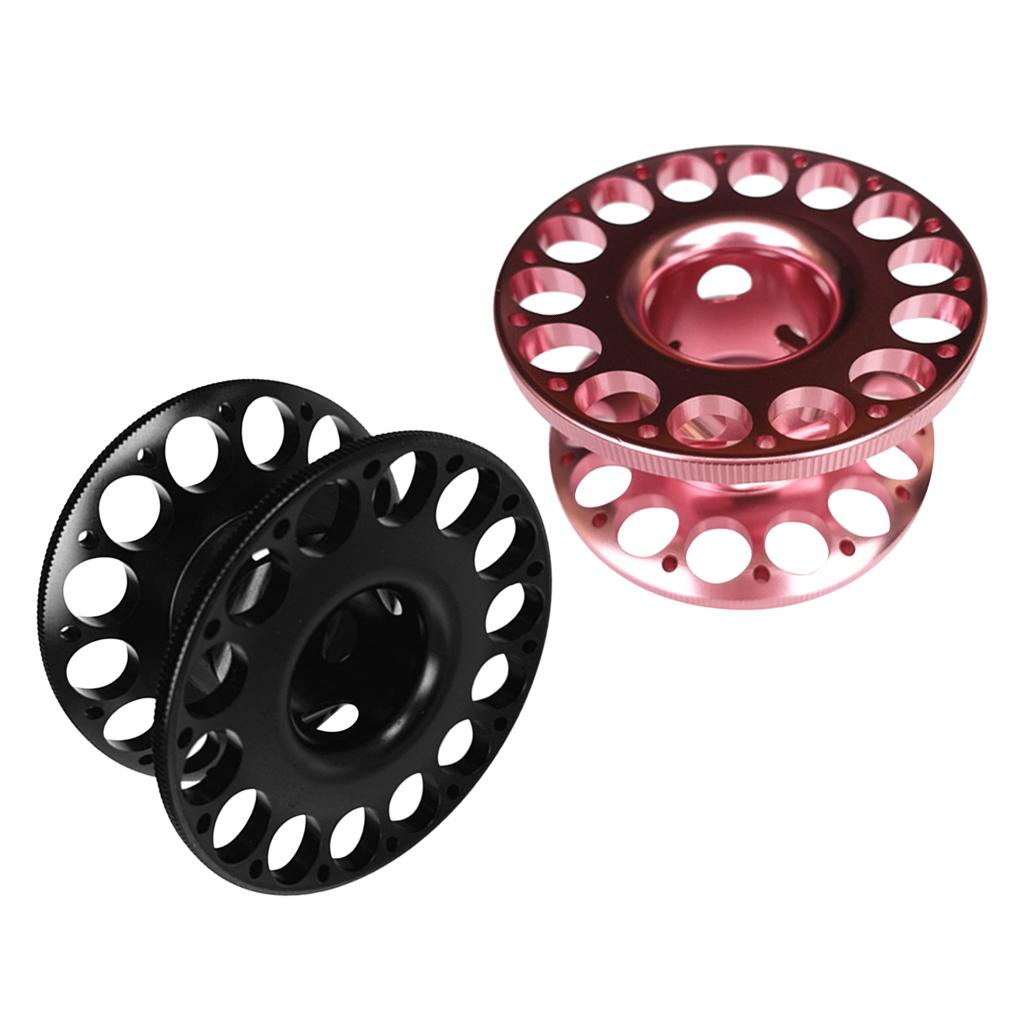 2 Pieces Aluminum Alloy Scuba Diving Snorkeling Diver Finger Spool Dive Reel