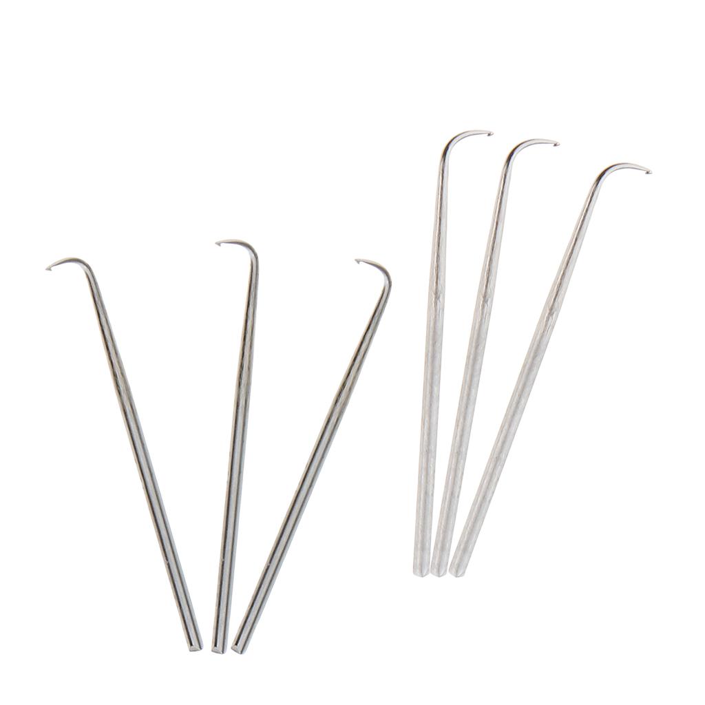 6PCS Crochet Hook Hair Sewing Knitting Weave Needle Wigs Extensions Tools S