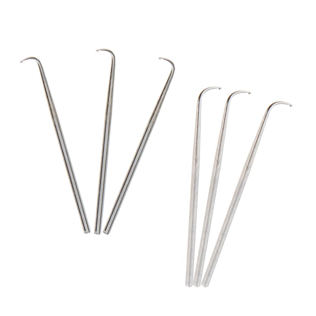 6PCS Crochet Hook Hair Sewing Knitting Weave Needle Wigs Extensions Tools S