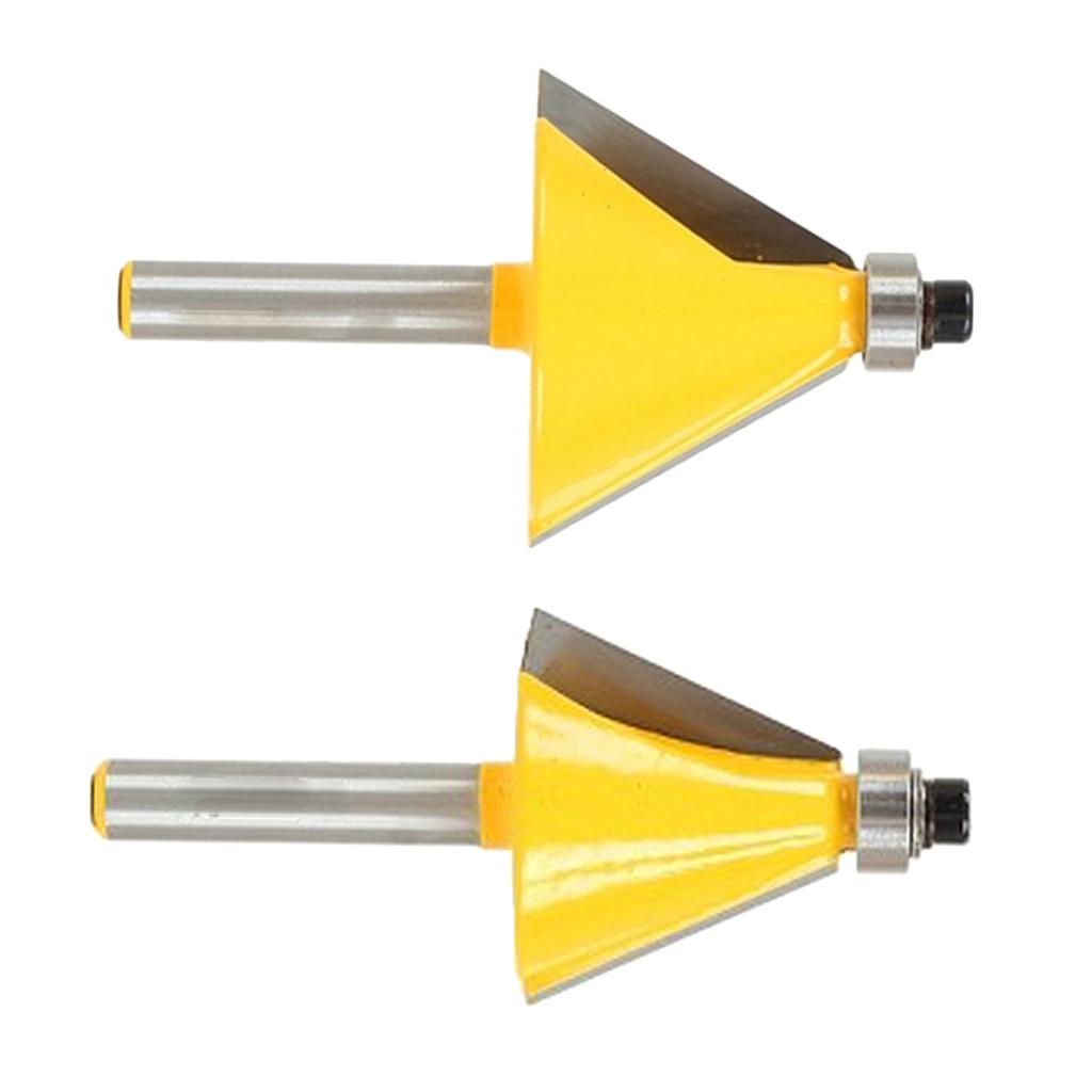 30 Degree & 22.5 Degree Chamfer Edge Forming Router Bit - 1/4 Shank "