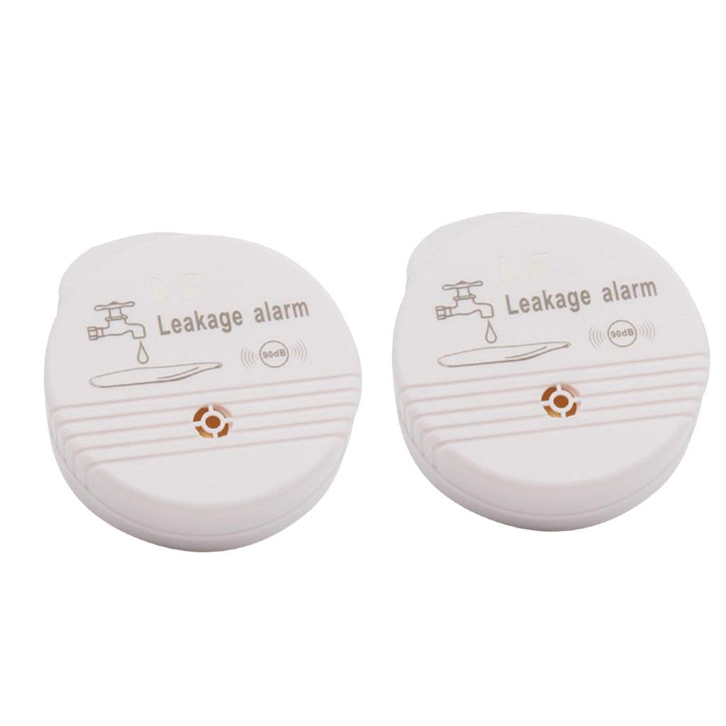 2 xBattery Power Water Alarm Home Security Water Leakage Sensor Detector