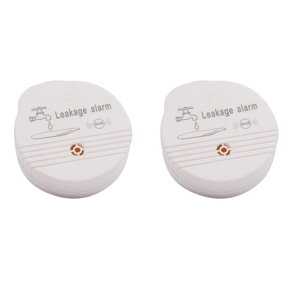 2 xBattery Power Water Alarm Home Security Water Leakage Sensor Detector