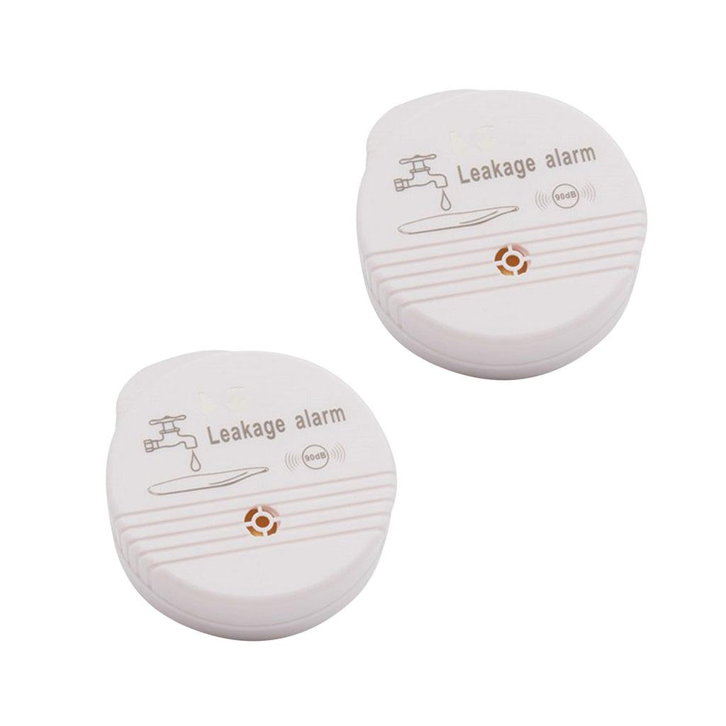 2 xBattery Power Water Alarm Home Security Water Leakage Sensor Detector