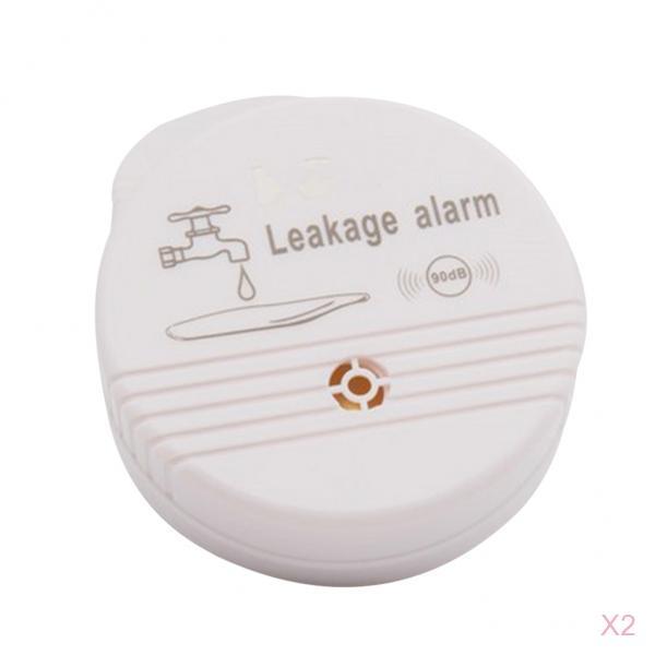 2 xBattery Power Water Alarm Home Security Water Leakage Sensor Detector