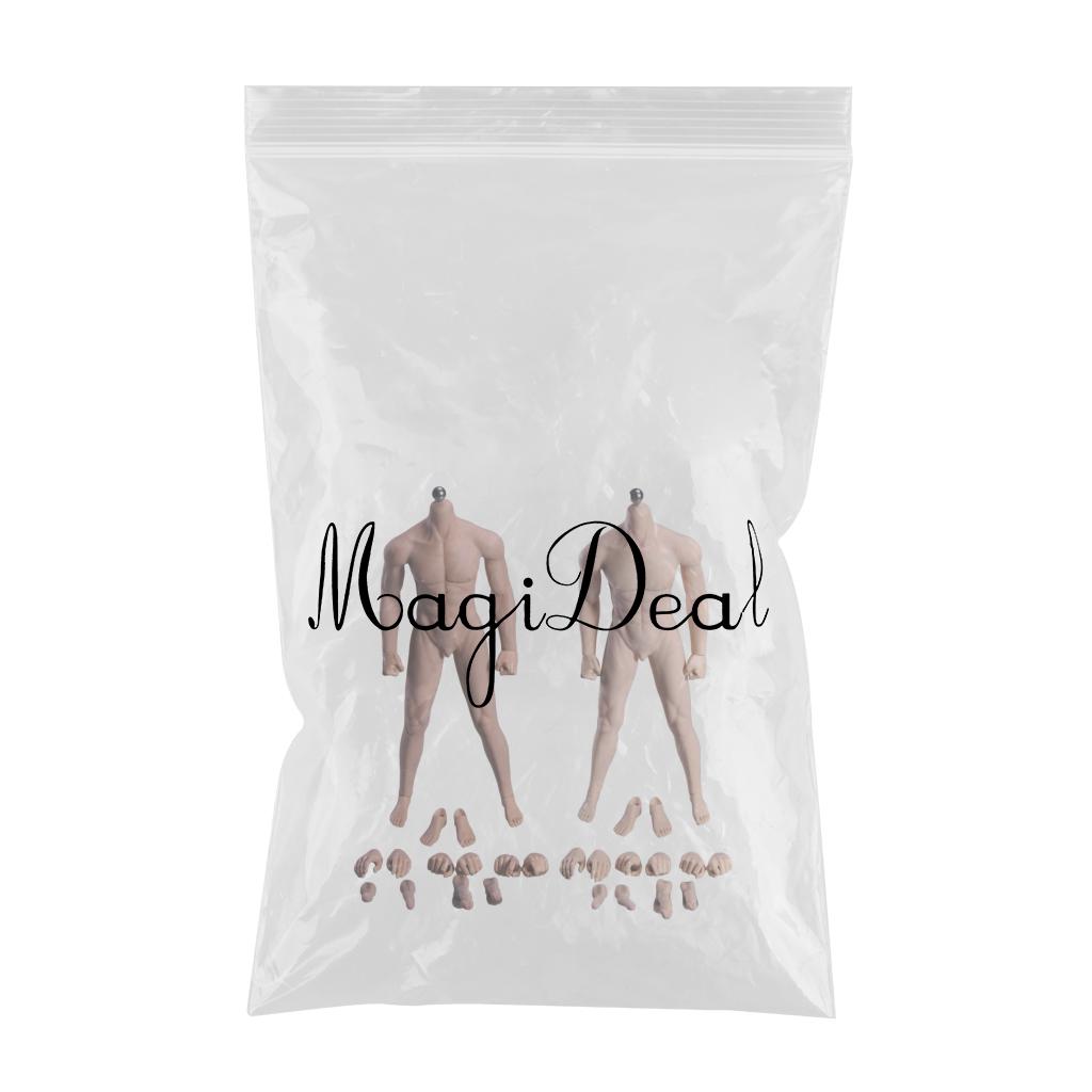 1/6 Super Flexible Male Seamless Body with Steel Skeleton Normal &Wheat Skin