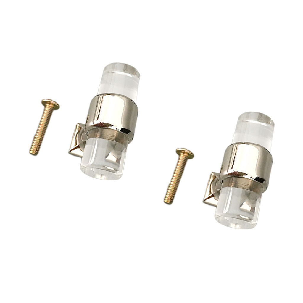2Pcs 40mm Acrylic Cabinet Home Furniture Door Knob T Bar Knob Pull Handle