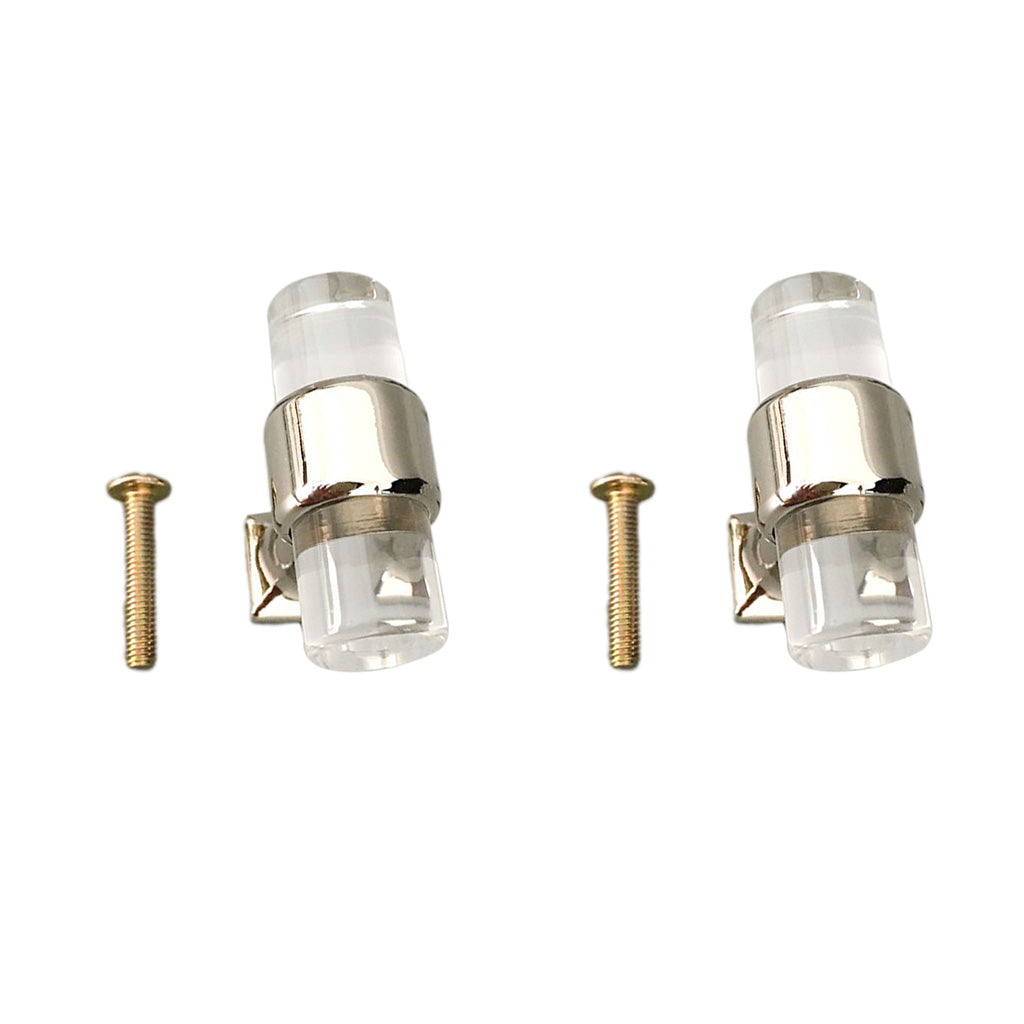 2Pcs 40mm Acrylic Cabinet Home Furniture Door Knob T Bar Knob Pull Handle
