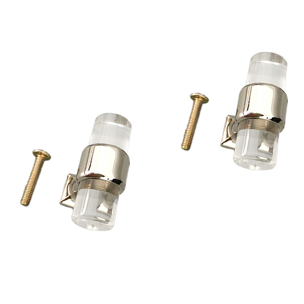2Pcs 40mm Acrylic Cabinet Home Furniture Door Knob T Bar Knob Pull Handle