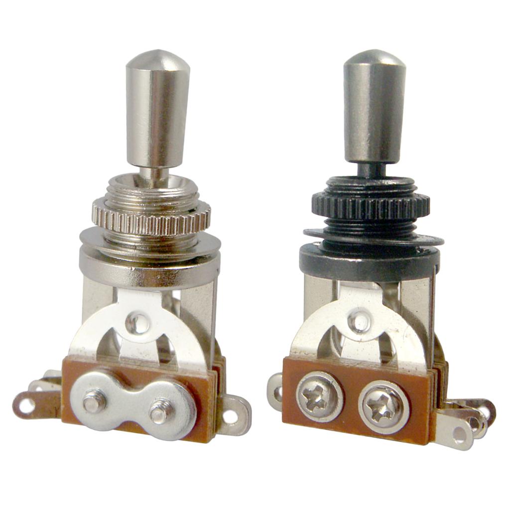 2 Pieces Guitar 3 Way Toggle Switch Pickup Selector with Tip for LP Guitar