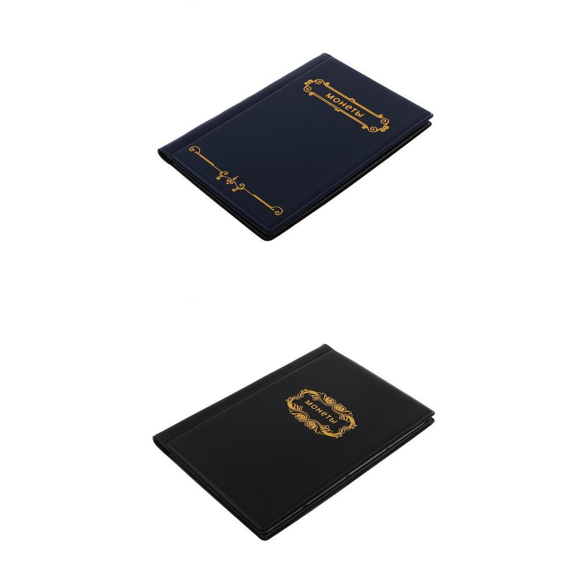 2PCS 120 Pockets 10 Page Coins Storage Album Penny Collecting Holder Book