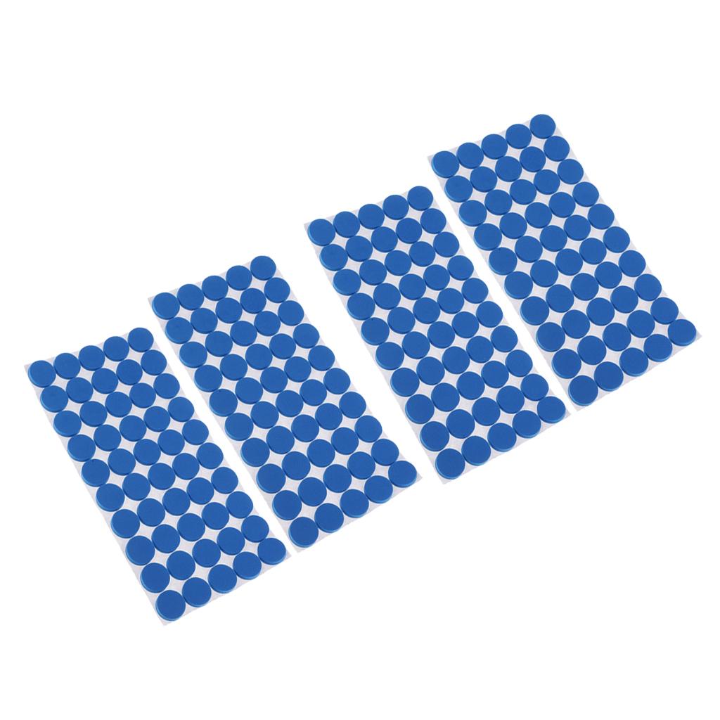200 Pieces Furniture Pads Self-Adhesive Non-slip Floor Wall Protectors Blue