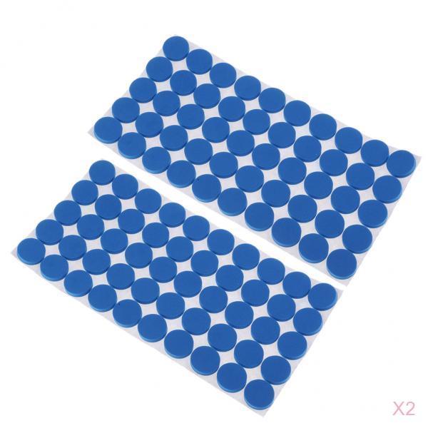 200 Pieces Furniture Pads Self-Adhesive Non-slip Floor Wall Protectors Blue
