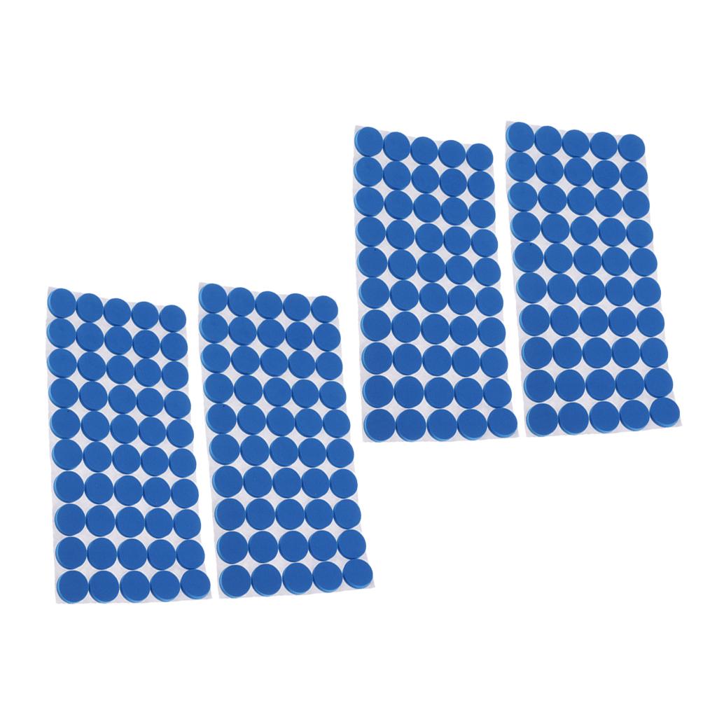 200 Pieces Furniture Pads Self-Adhesive Non-slip Floor Wall Protectors Blue