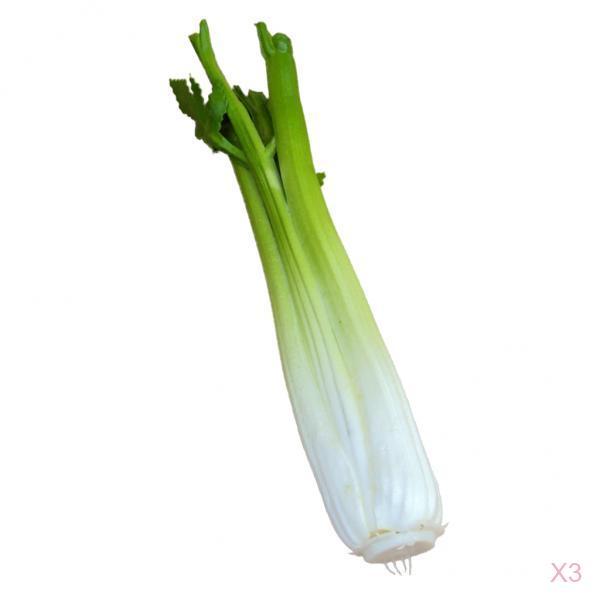 3Pcs Vivid Artificial Celery Toy Imitation Food Home Store Cabinet Display