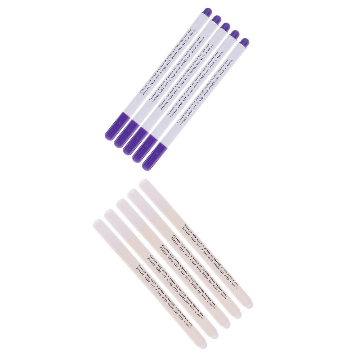 10Pcs Water Erasable Pen Tailor Vanishing Marker Water Soluble Pens Plastic