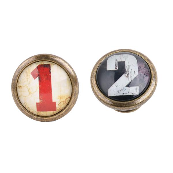 2 Pieces Vintage Cabinet Door Drawer Bin Dresser Handle Pull Knob Hardware