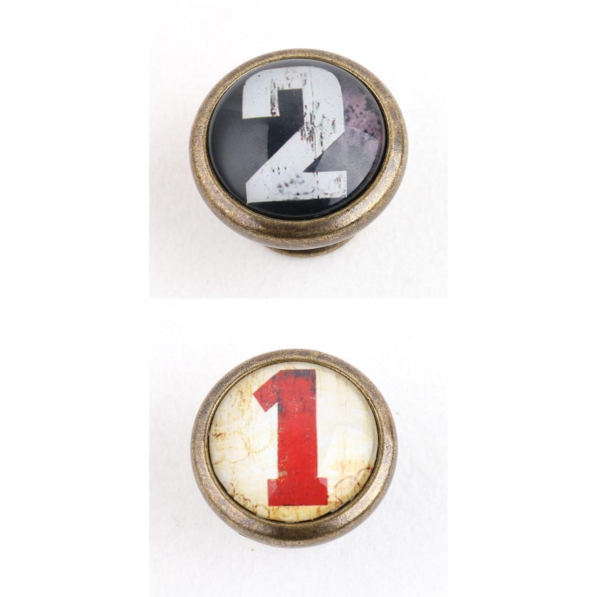 2 Pieces Vintage Cabinet Door Drawer Bin Dresser Handle Pull Knob Hardware