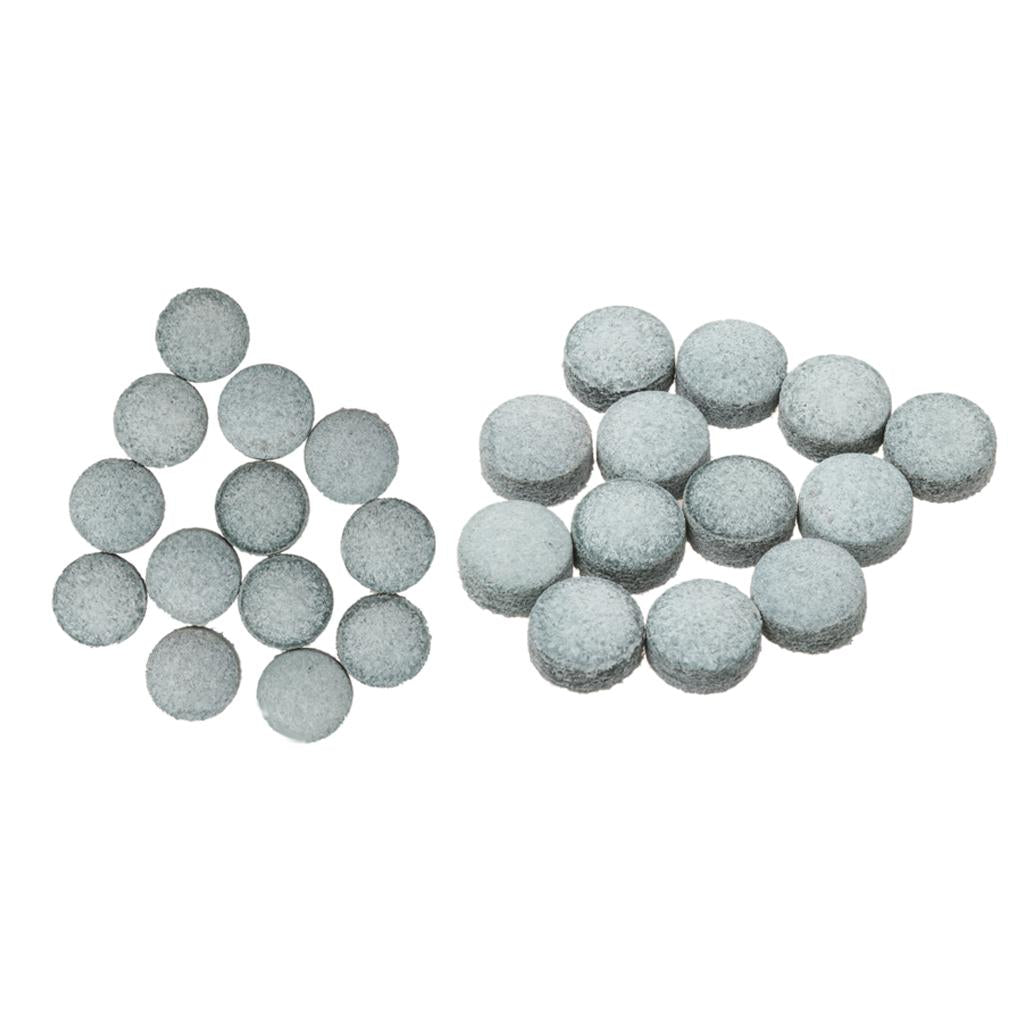 100 Pieces Pro Snooker Billiard Pool Cue Stick Tips Midium Hardness Gray