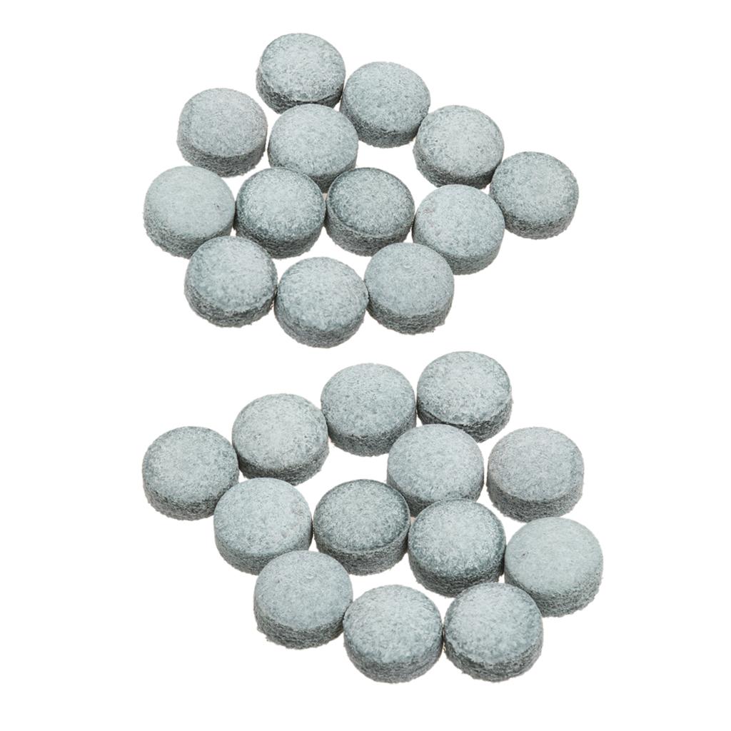 100 Pieces Pro Snooker Billiard Pool Cue Stick Tips Midium Hardness Gray