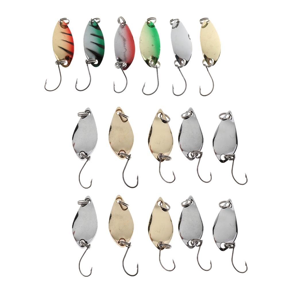 16pcs Fly Fishing Sequins Lure Bait Set for Perch Herring Topwater Fishing