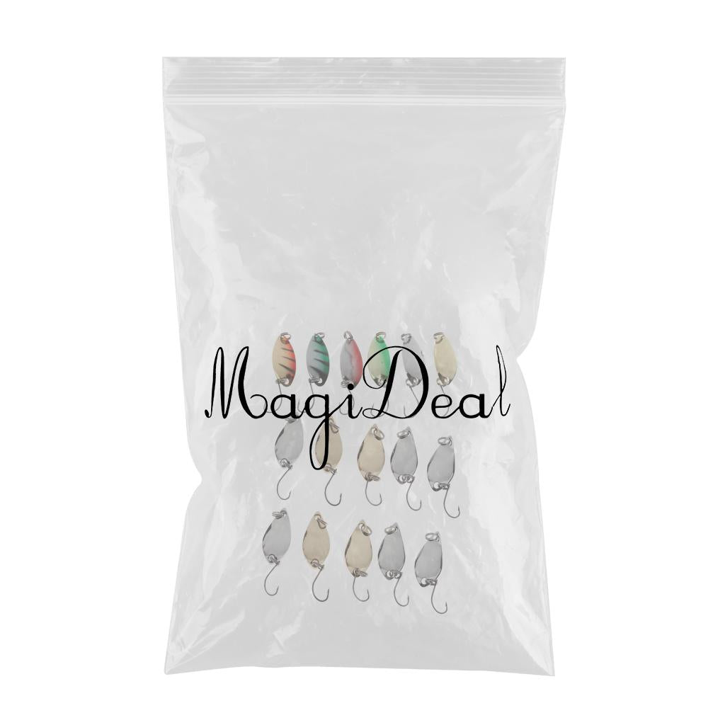 16pcs Fly Fishing Sequins Lure Bait Set for Perch Herring Topwater Fishing