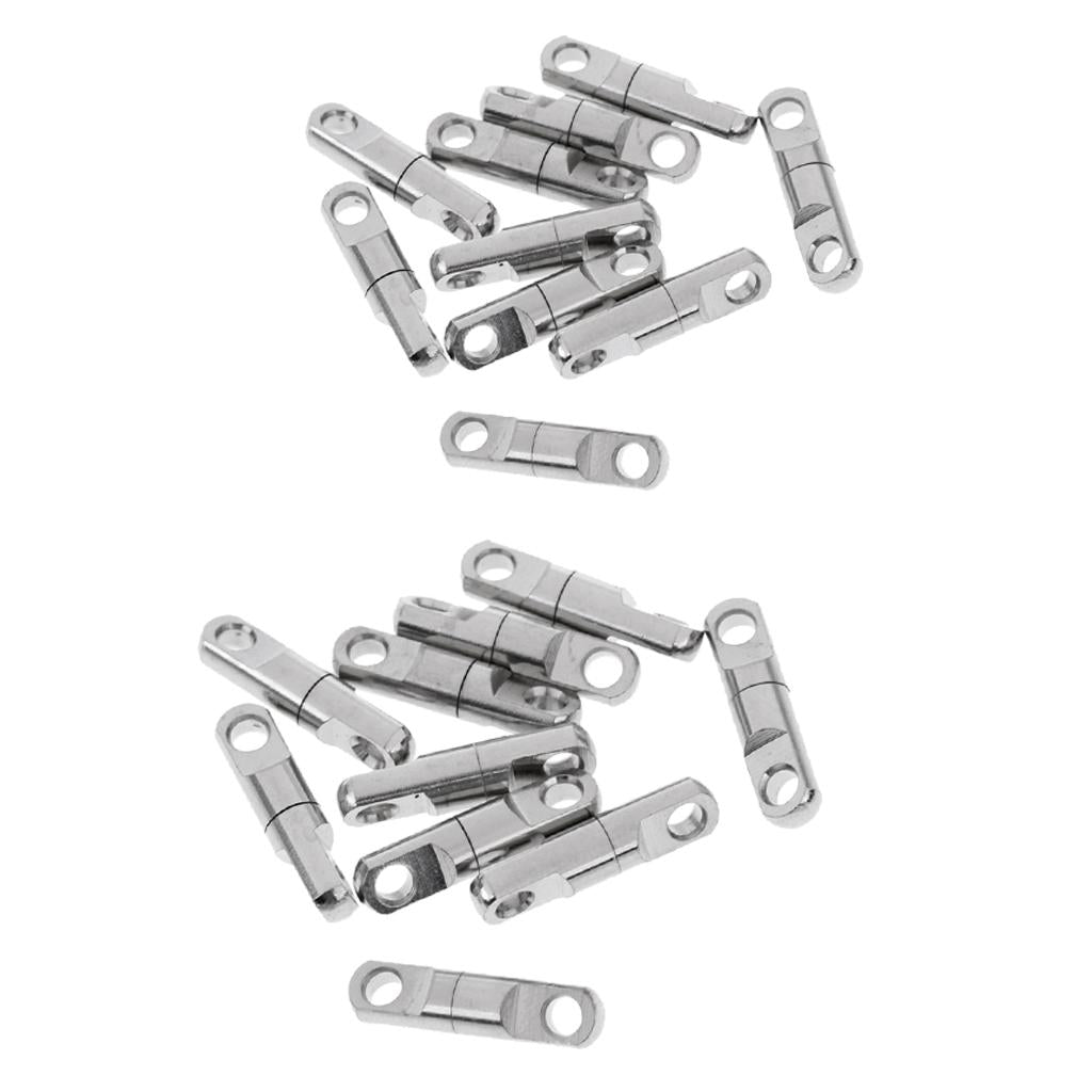 20pcs Ball Bearing Swivels Heavy Duty Fishing Swivels Connector 3.5mm 5mm