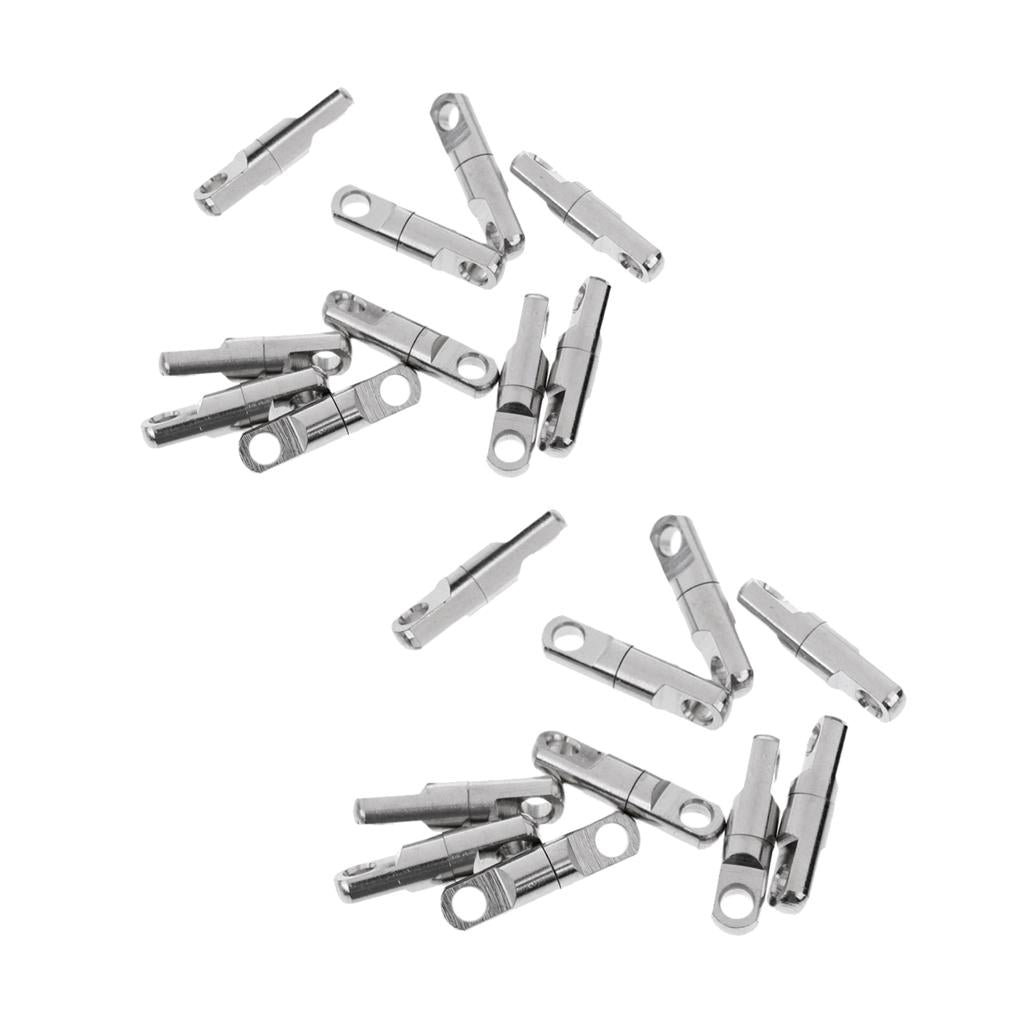 20pcs Ball Bearing Swivels Heavy Duty Fishing Swivels Connector 3.5mm 5mm