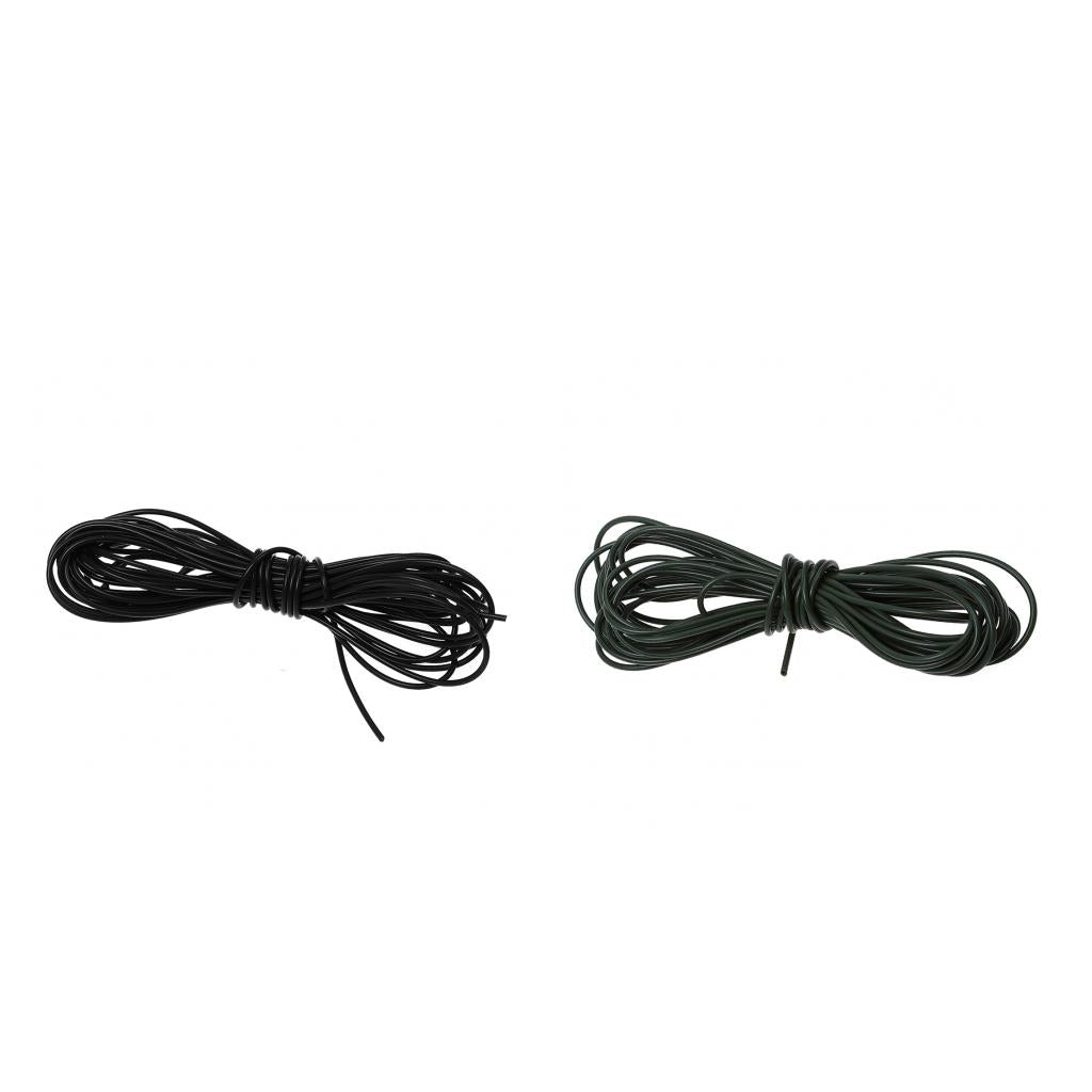 2 Silicone Rig Tube Sleeve 1mm Pretend Fishing Lines for Carp Fishing Green
