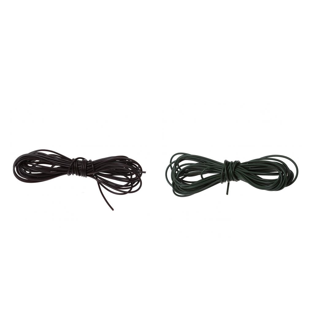 2pcs 5m Silicone Rig Tube Sleeve 1mm Pretend Fishing Lines for Carp Fishing