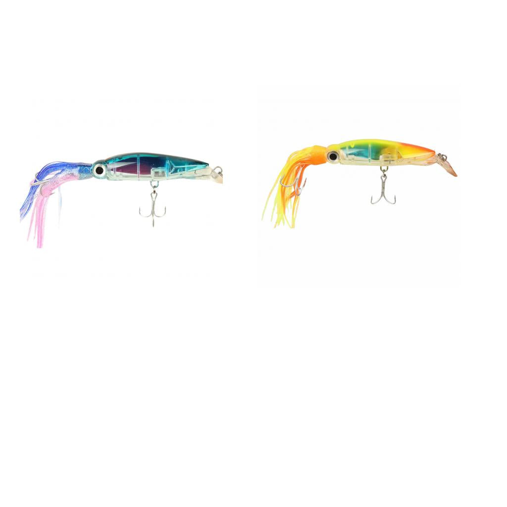 2Pcs Squid Jig Fishing Tackle Bait Hook Tuna Marlin Trolling Lure 24cm