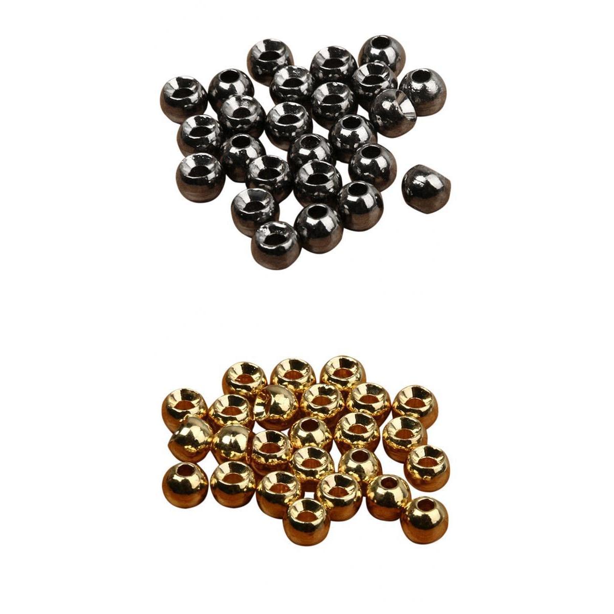 50pcs Tungsten Slotted Fly Tying Beads Nymph Head Ball Beads 4mm